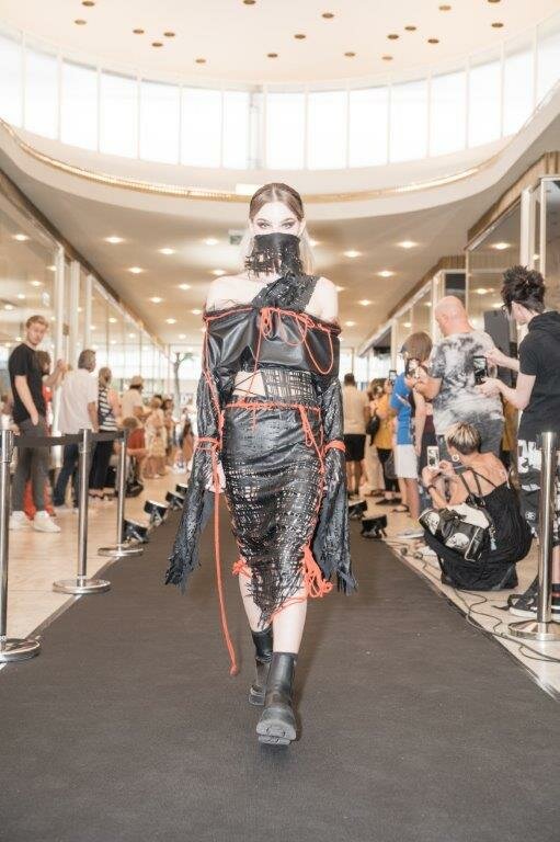 Fashion Show in der Innenstadt von Mannheim